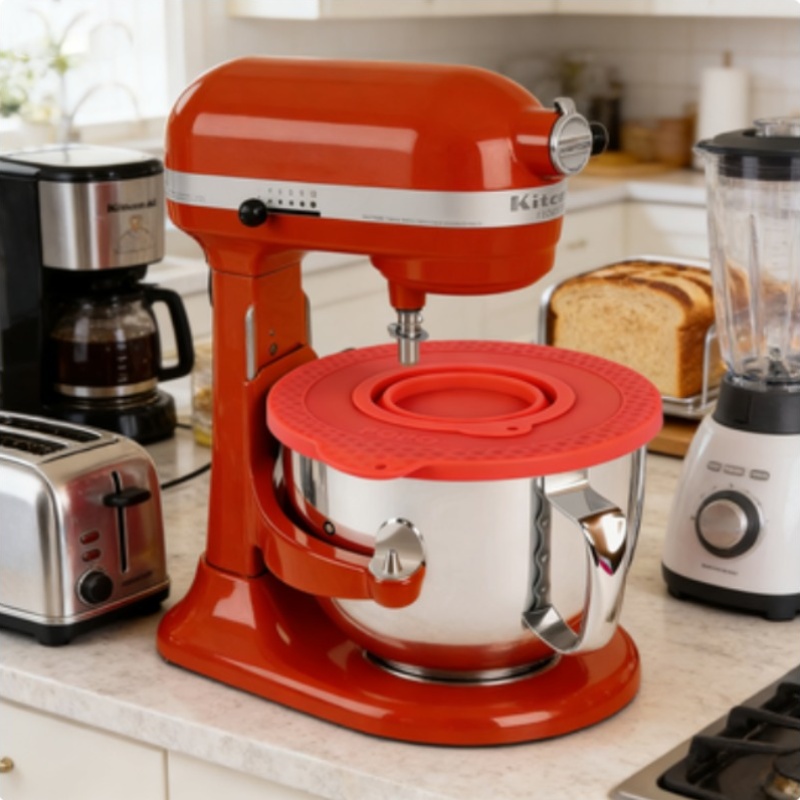 Kitchen Appliances Small - Silicone Mixer Bowl Cover Compatible with