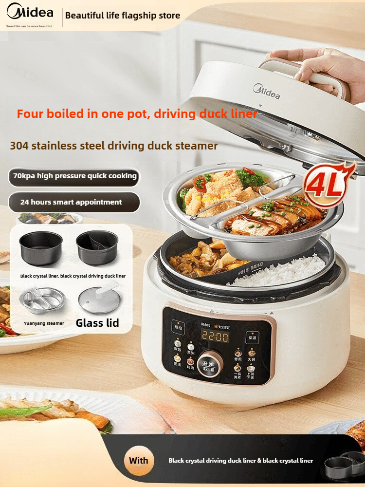 Slow Cooker Ceramic - Midea Electric Pressure Cooker Small Multifunction