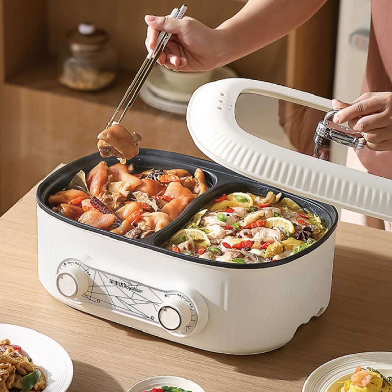 Slow Cooker Ceramic - 6L Double Liner Electric Hot Pot