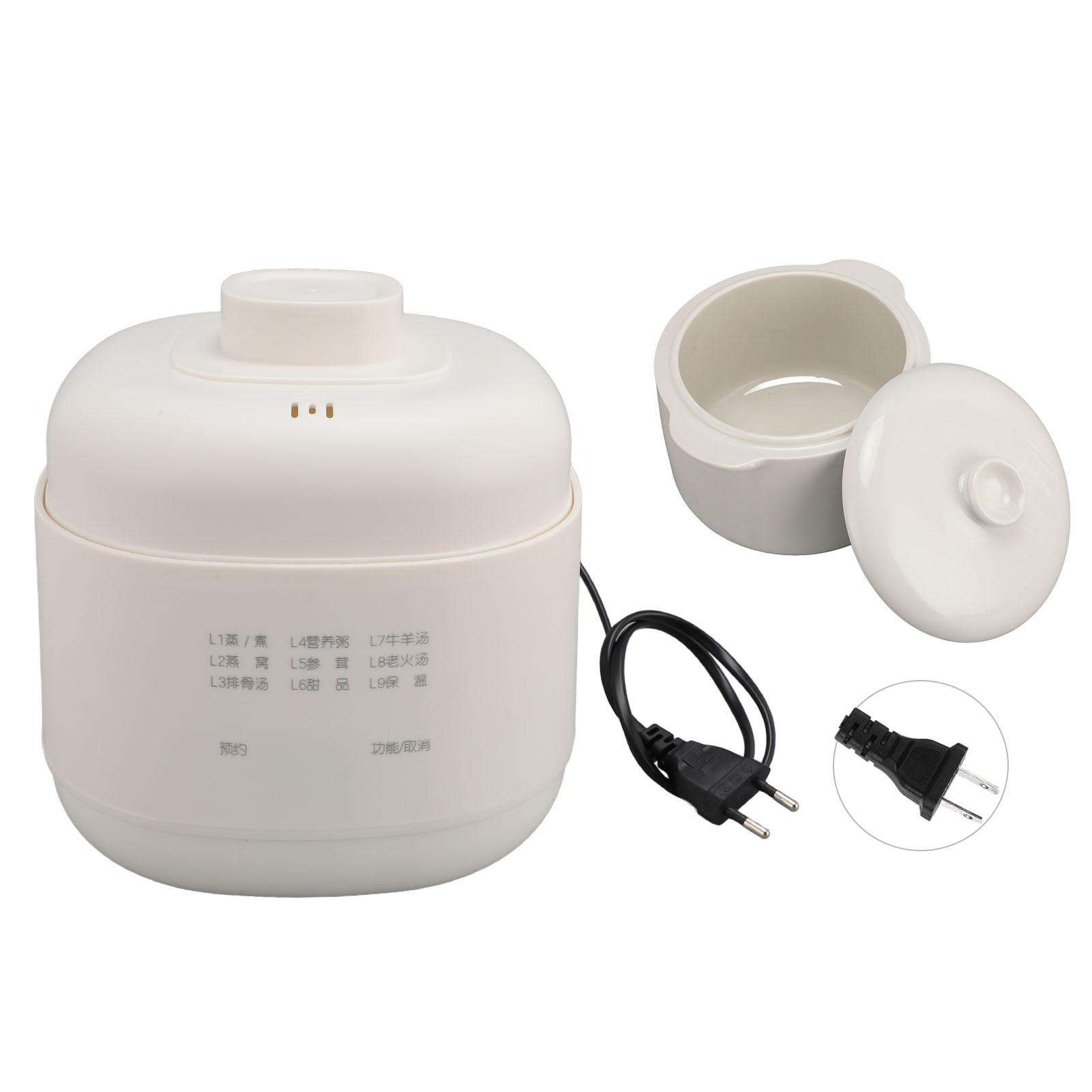 Mini Electric Stew Pot 200W 1L - Slow Cooker Ceramic 评论和价格