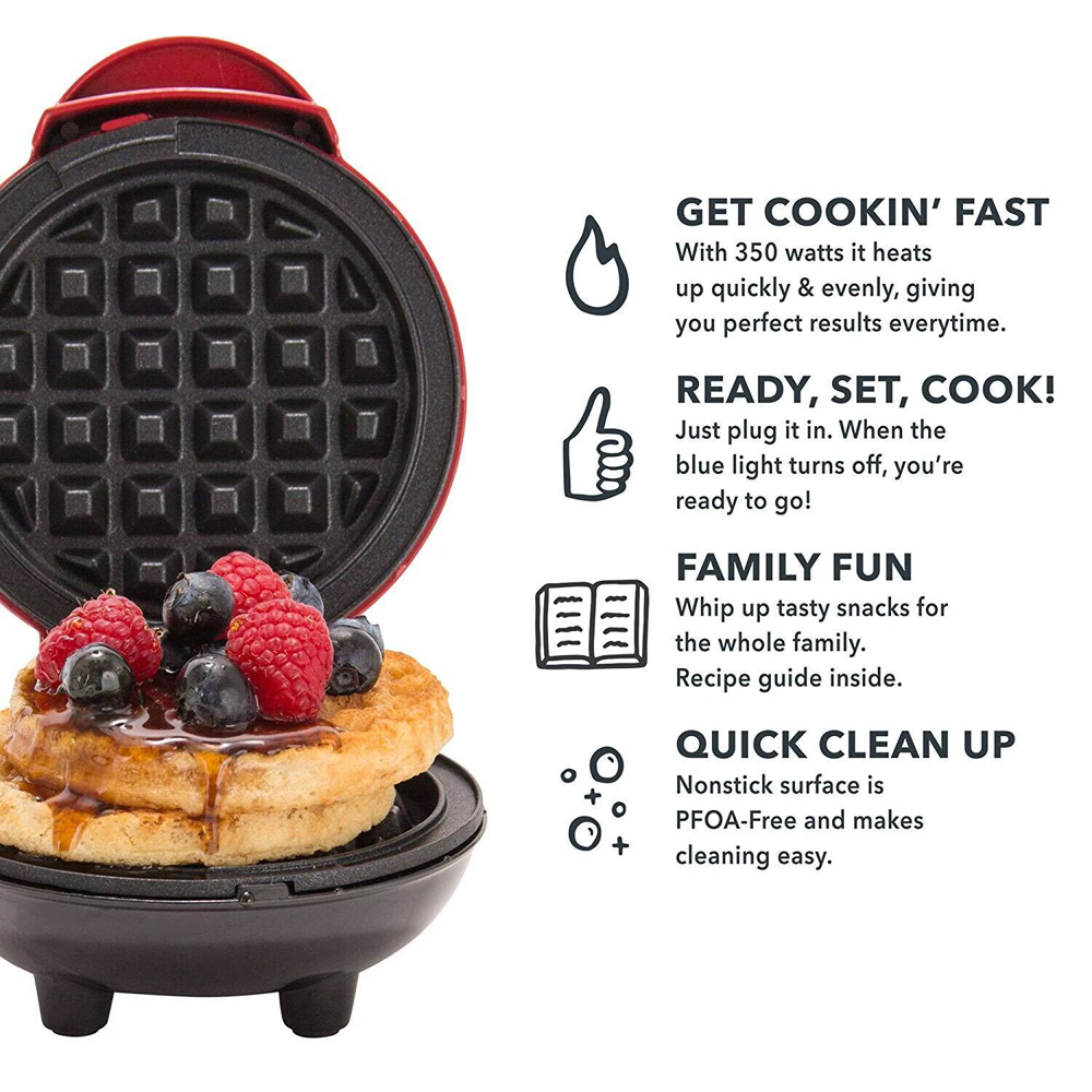 Mini Waffle Maker Bubble Egg C - Kitchen Appliances Small 评论和价格