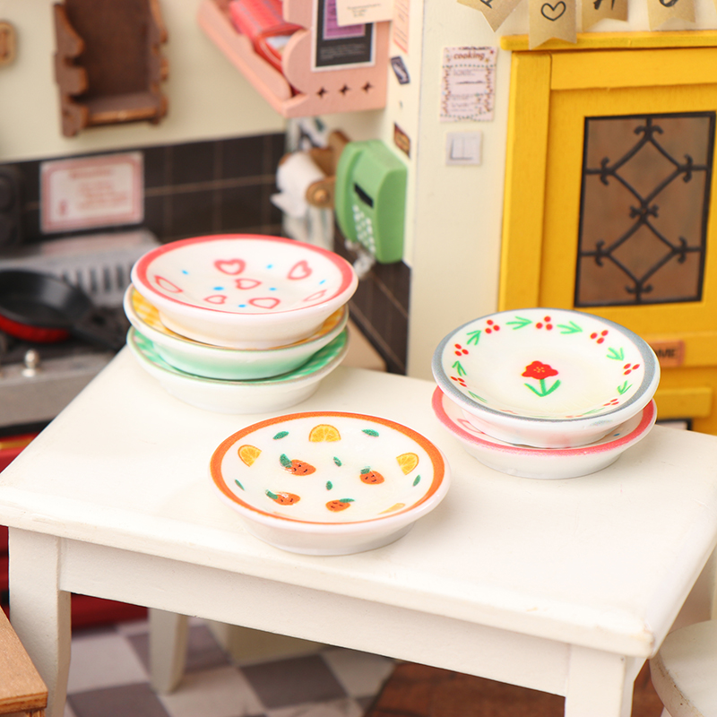 5Pcs 1/12 Dollhouse Mini Plate - Kitchen Appliances Store 评论和价格