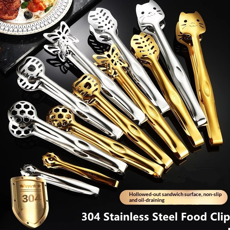 Stainless Steel Food Tongs Foo - Kitchen Appliances Small 评论和价格
