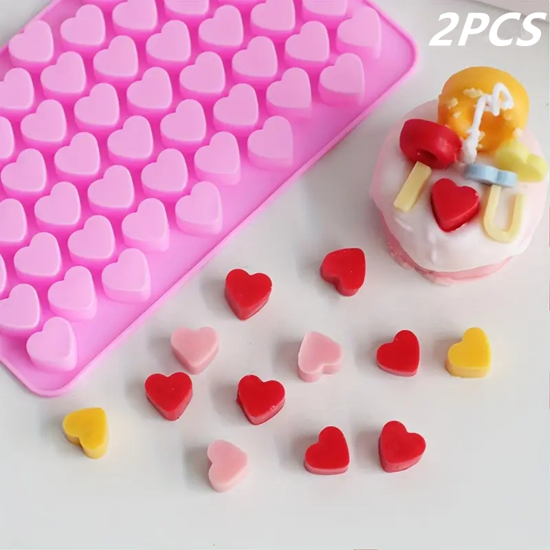 55 Mini Heart Shapes Silicone  - Kitchen Appliances For Baking 评论和价格