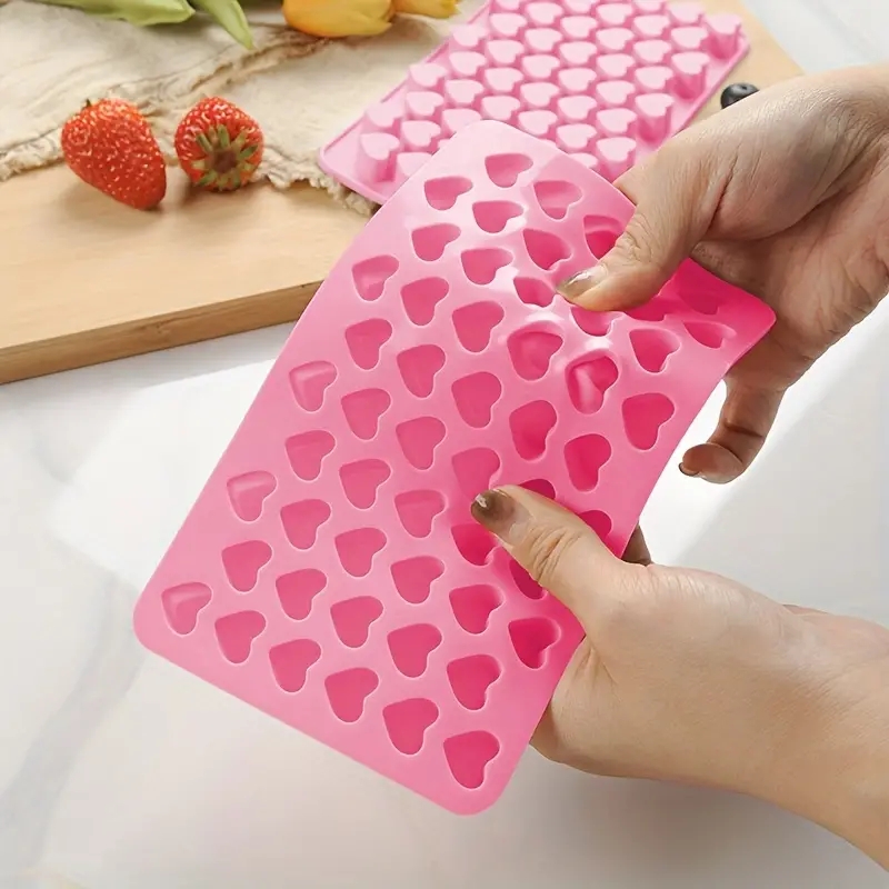55 Mini Heart Shapes Silicone  - Kitchen Appliances For Baking 评论和价格