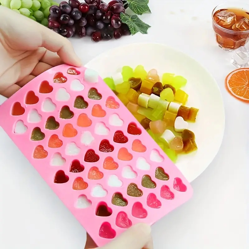 55 Mini Heart Shapes Silicone  - Kitchen Appliances For Baking 评论和价格