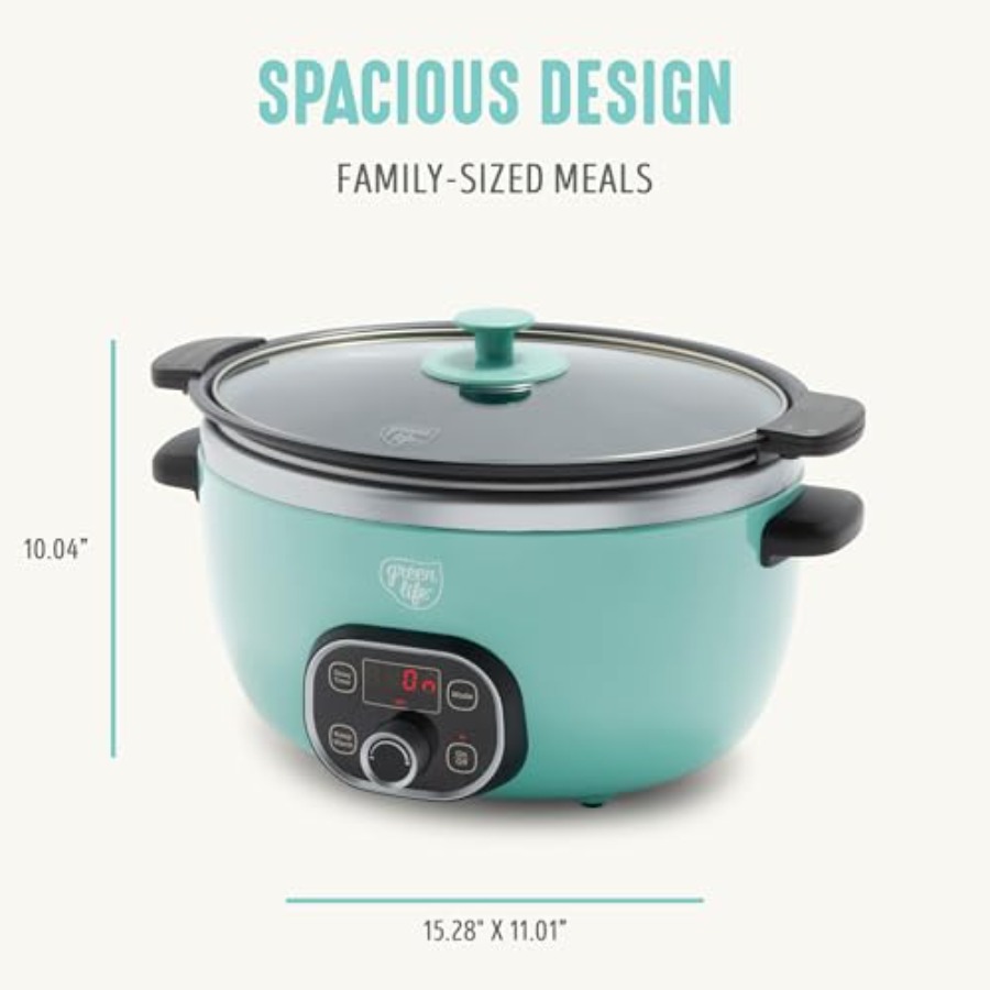6QT Ceramic Slow Cooker, PFAS- - Slow Cooker Ceramic 评论和价格