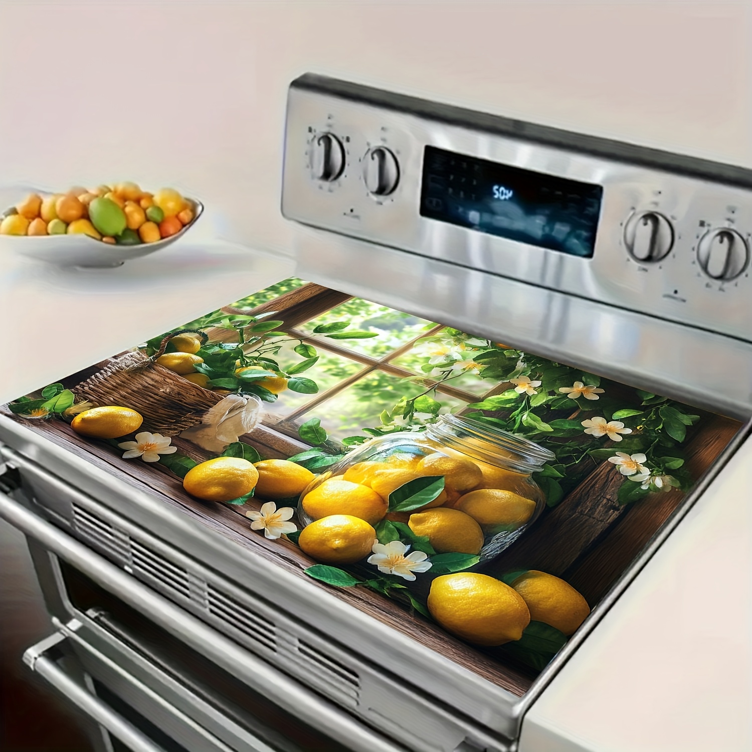 Lemon Window Stove Top Cover,  - Kitchen Appliances Electric Stove 评论和价格