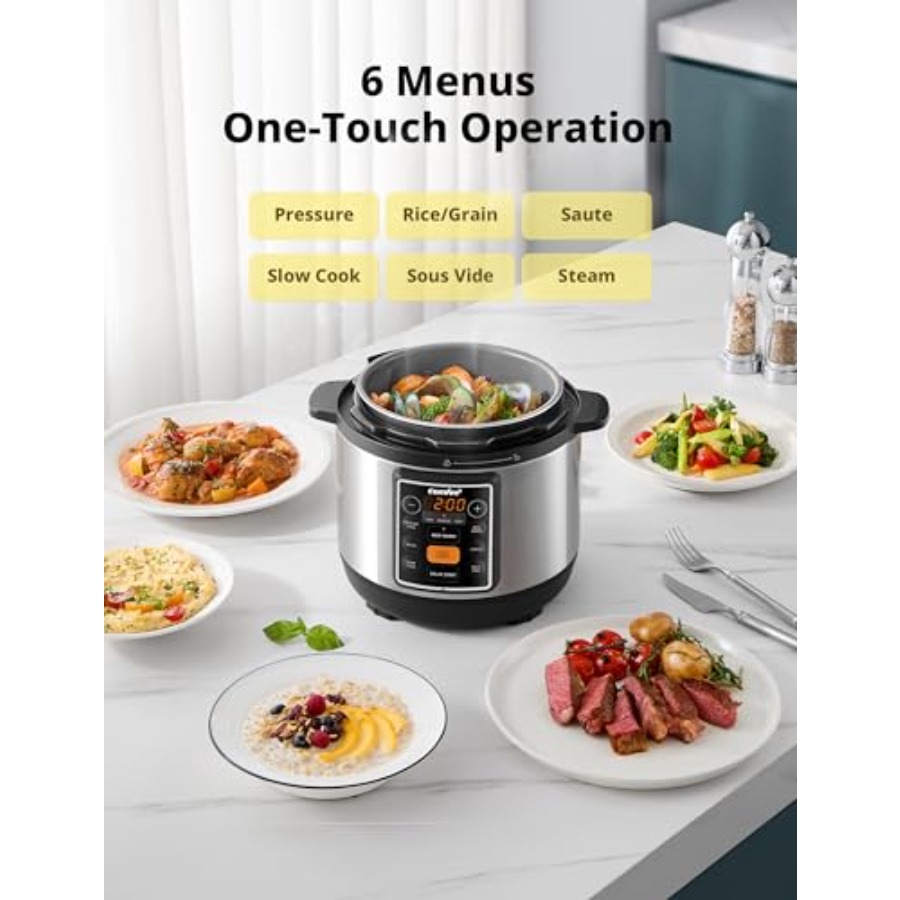 7-in-1 Small Electric Pressure - Slow Cooker Ceramic 评论和价格