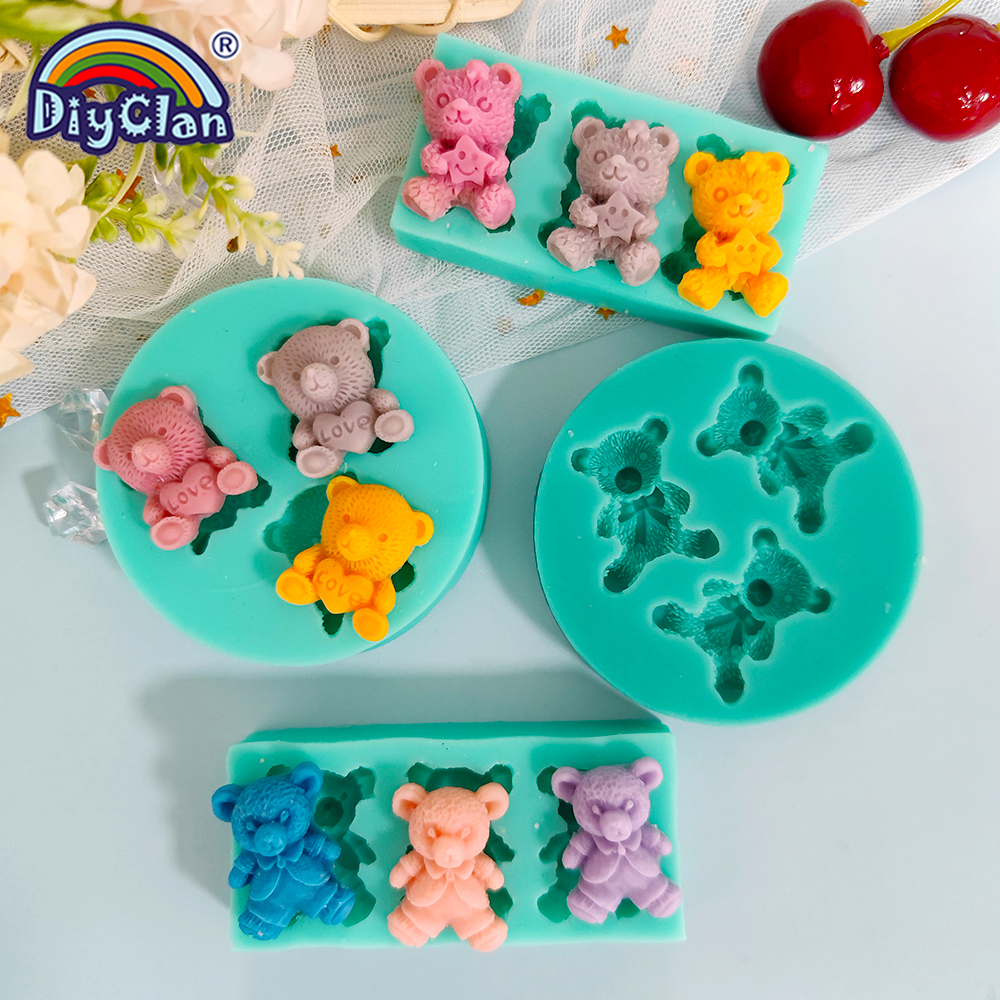 Cute Mini Bear Silicone Mold F - Kitchen Appliances For Baking 评论和价格