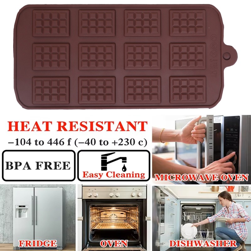 Silicone Chocolate Mold 12 Eve - Kitchen Appliances For Baking 评论和价格