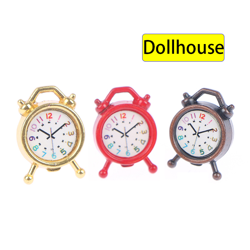 1PC 1:12 Scale Alarm Clock Dol - Kitchen Appliances Store 评论和价格