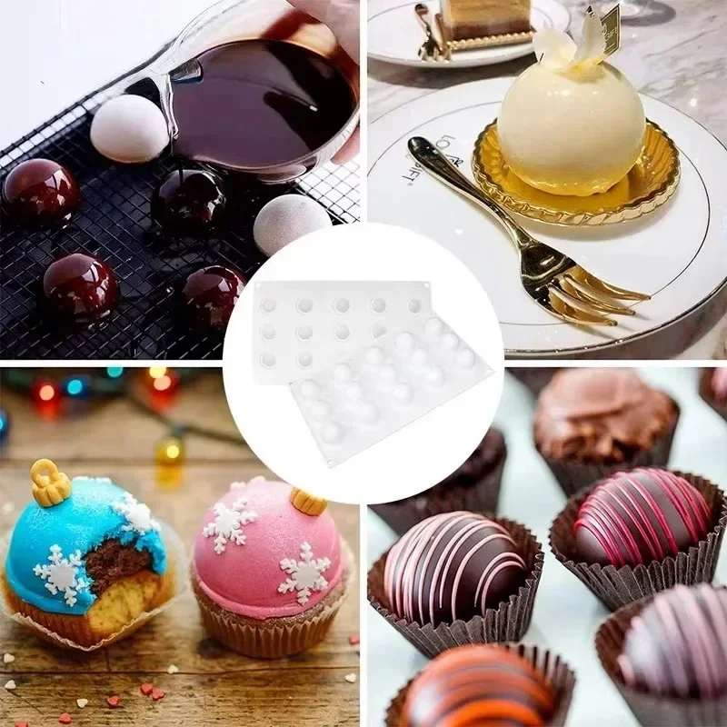 3D Sphere Silicone Mold For Mo - Kitchen Appliances For Baking 评论和价格