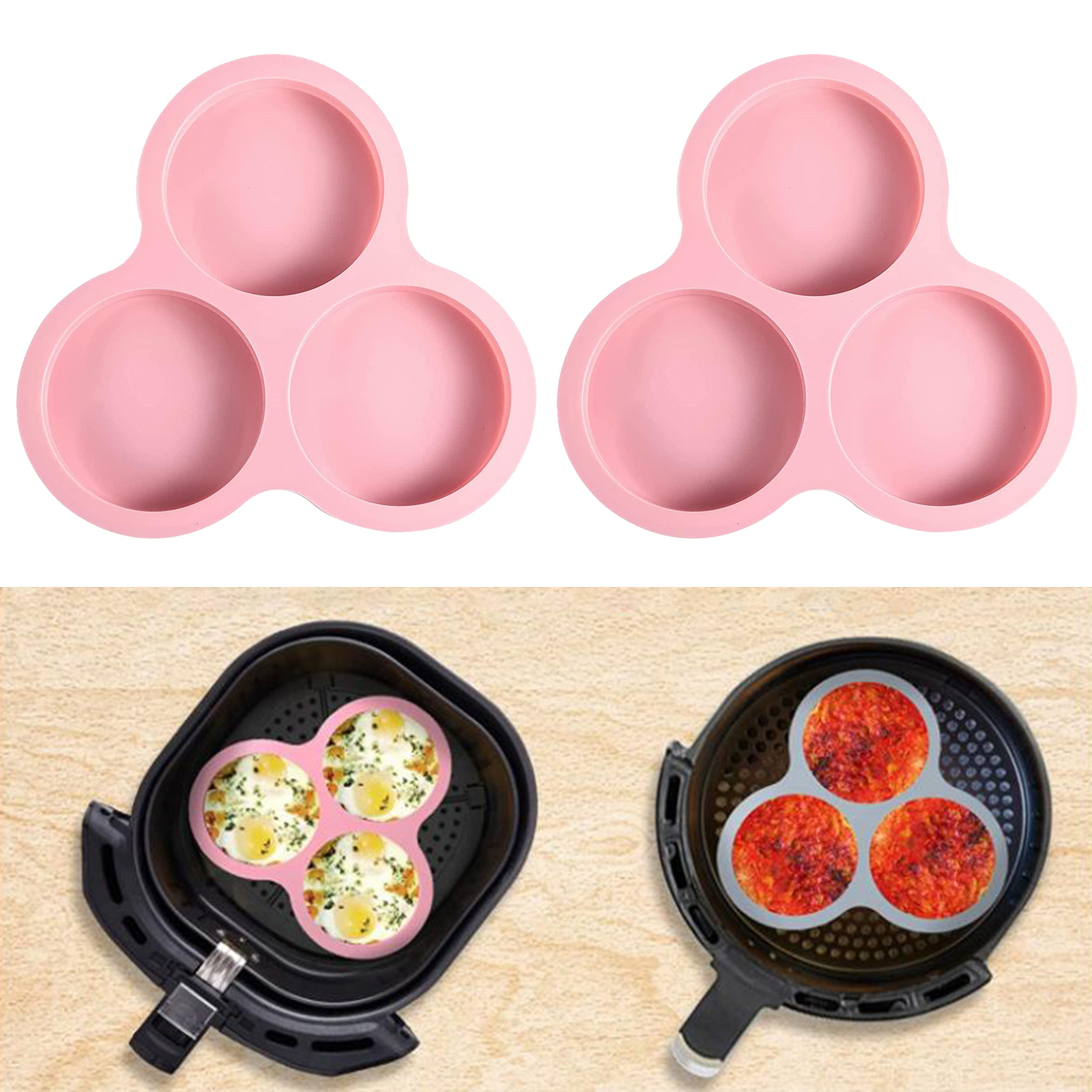 1/2pcs Silicone Air Fryer Egg  - Kitchen Appliances For Baking 评论和价格