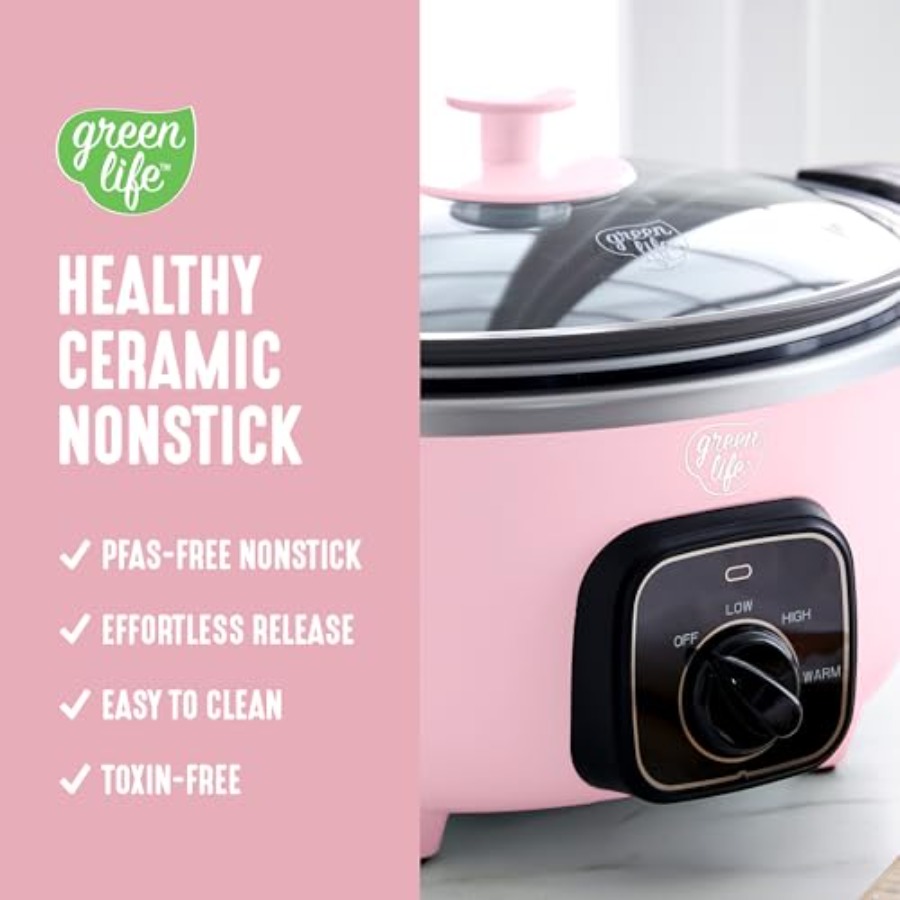 3.5QT Slow Cooker, PFAS-Free N - Slow Cooker Ceramic 评论和价格